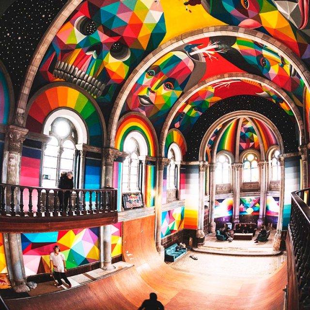 Street artist Okuda San Miguel